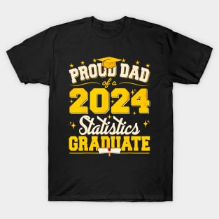 Proud Dad Of A 2024 Statistics Graduate Senior Student T-Shirt